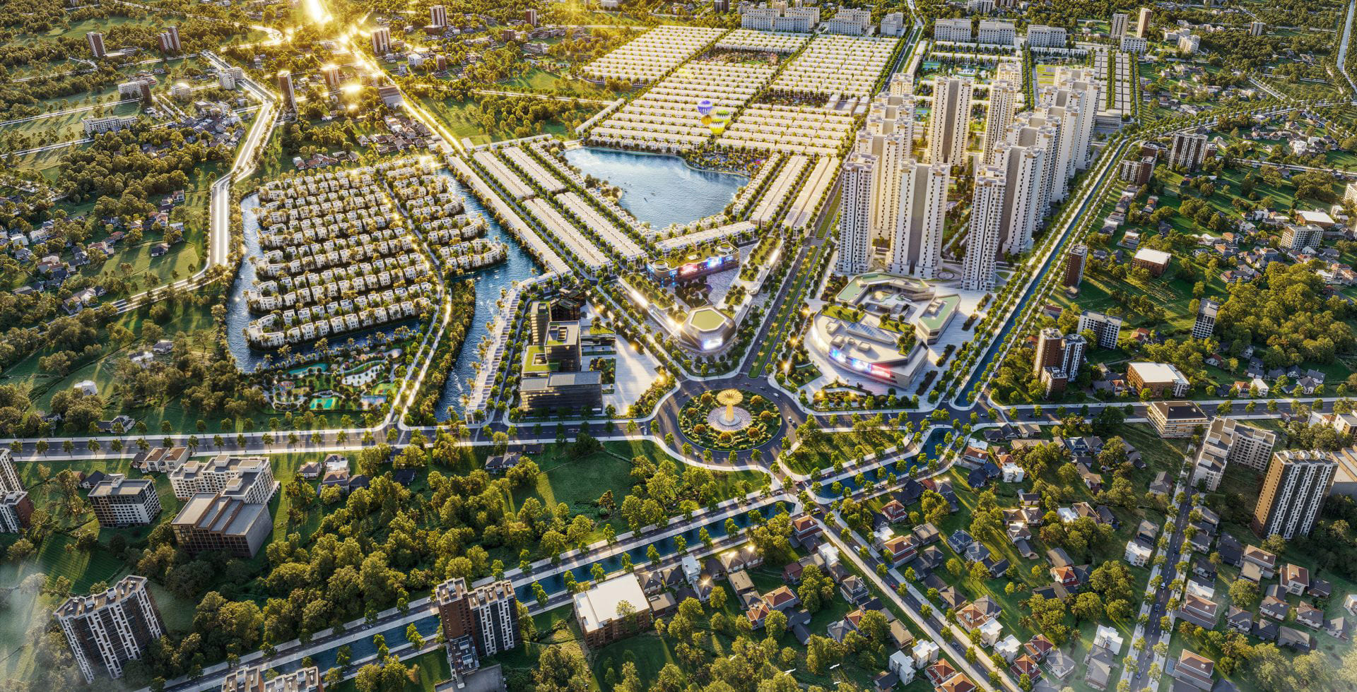 Phối cảnh đại đô thị sinh thái Vinhomes Hóc Môn