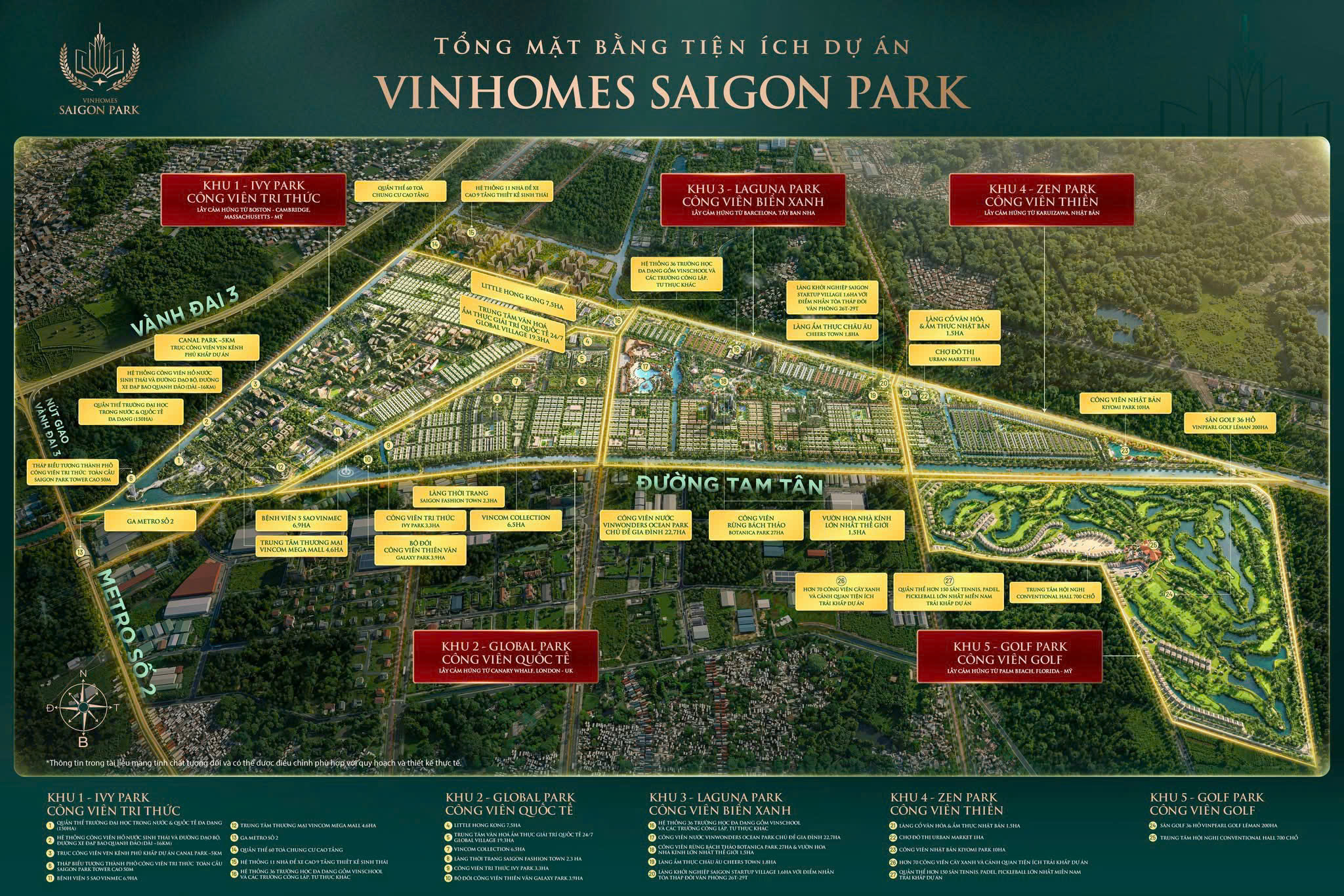 Bản đồ quy hoạch Vinhomes Hóc Môn