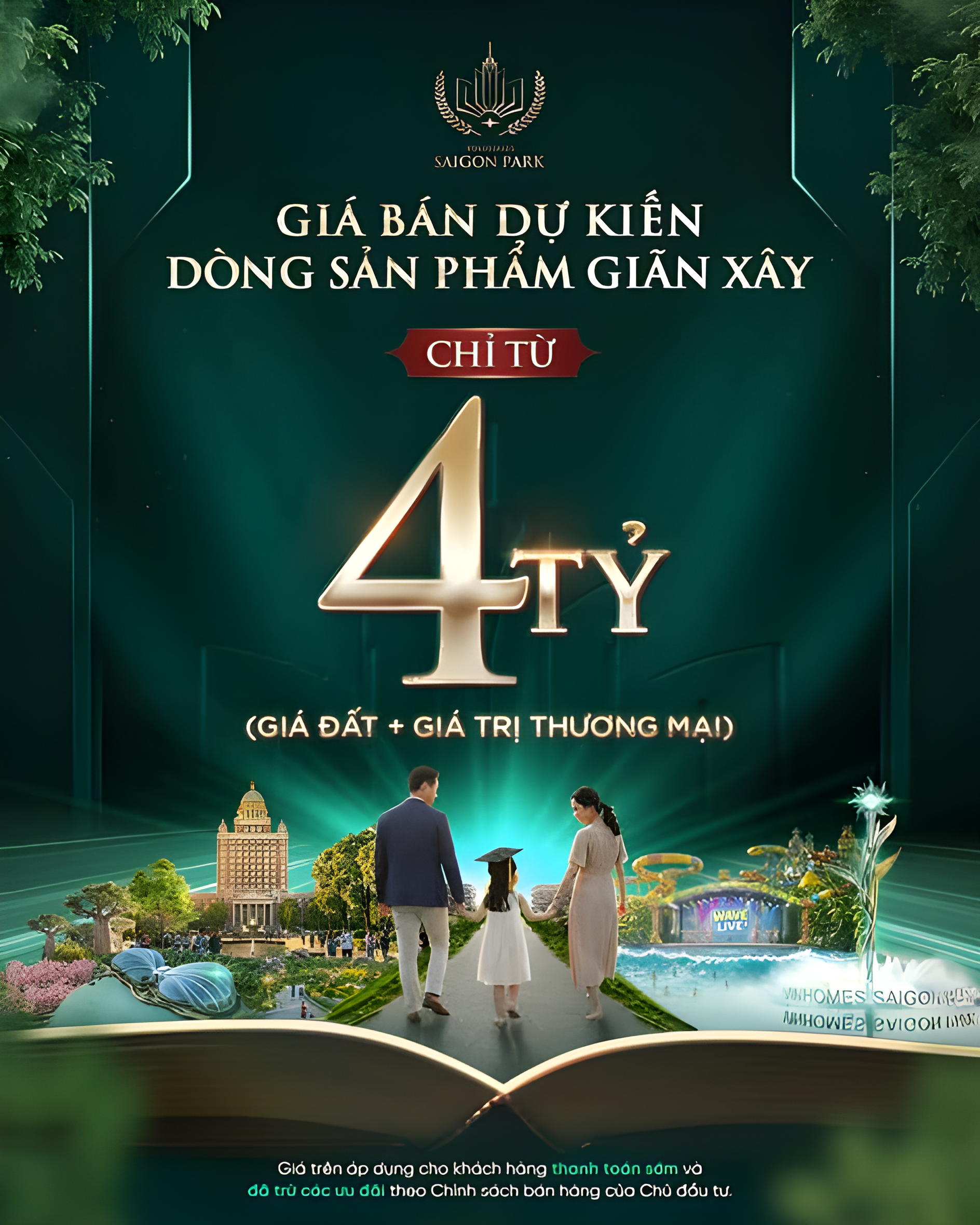 Bảng giá bán dòng sản phẩm giãn xây dự kiến tại dự án Vinhomes Hóc Môn